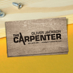 Carpenter Services coole logo-tekst Visitekaartje