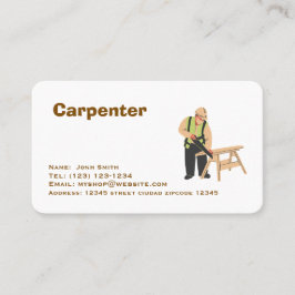 carpenter services editable   business card visitekaartje
