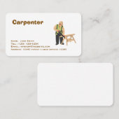 carpenter services editable   business card visitekaartje (Voorkant / Achterkant)