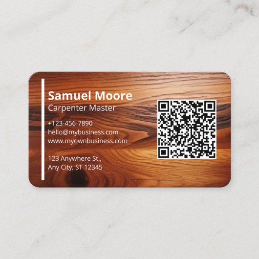 Carpenter Sjablonen Professional Visitekaartje (Voorkant)