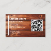 Carpenter Sjablonen QR Code Generator Visitekaartje (Voorkant)