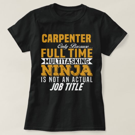 Carpenter T-shirt (Design voorkant)