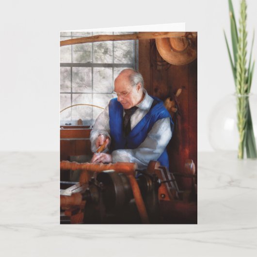 Carpenter - The Woodturner Feestdagen Kaart (Voorkant)