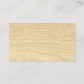 Carpenter Timmerwerk Rustiek Houten Fun Social Med Visitekaartje (Achterkant)