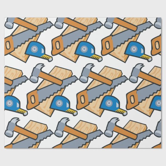 Carpenter Tools Cadeaupapier (Vlak)