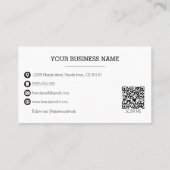 Carpenter Tools Handyman Service QR-code Visitekaartje (Achterkant)