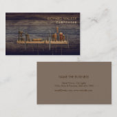 Carpenter Tools Woodwork Professional Rustic Wood Visitekaartje (Voorkant / Achterkant)