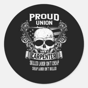 Carpenter van de Unie Ronde Sticker