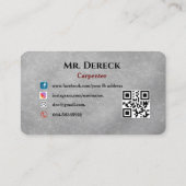 Carpenter Visitekaartje (Achterkant)