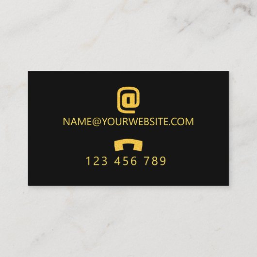 Carpenter Visitekaartje (Achterkant)