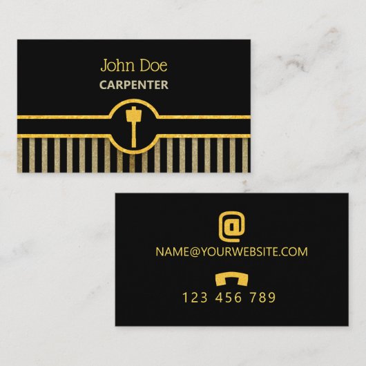 Carpenter Visitekaartje (Voorkant / Achterkant)