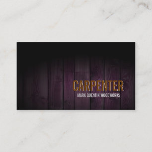Carpenter Visitekaartje Dark Wood