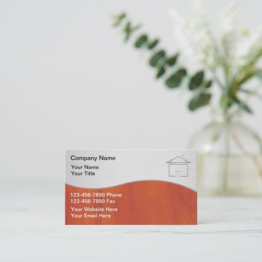 Carpenter-Visitekaartjes Visitekaartje (Staand voorkant)