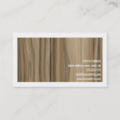 Carpenter walnoot hout afwerking meubelmakers visitekaartje (Achterkant)