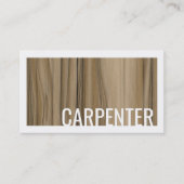 Carpenter walnoot hout afwerking meubelmakers visitekaartje (Voorkant)