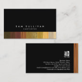 Carpenter Wood Texture Services vakkundigheid Visitekaartje (Voorkant / Achterkant)