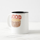 Carpenter Wood Whisperer Gift Tweekleurige Koffiemok (Voorkant links)