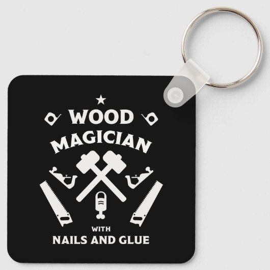 Carpenter Woodarbeider Sleutelhanger (Achterkant)