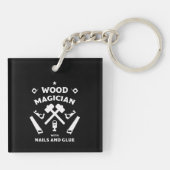 Carpenter Woodarbeider Sleutelhanger (Achterkant)