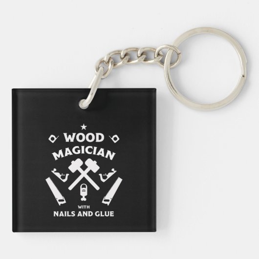 Carpenter Woodarbeider Sleutelhanger (Achterkant)