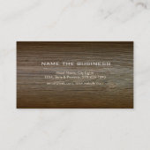 Carpenter Woodwerker Professional Tool Wood Visitekaartje (Achterkant)