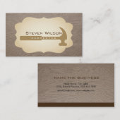 Carpenter Woodwerker Professional Tool Wood Visitekaartje (Voorkant / Achterkant)