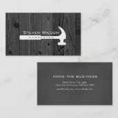 Carpenter Woodwerker Professional Tool Wood Visitekaartje (Voorkant / Achterkant)