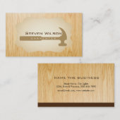 Carpenter Woodwerker Professional Tool Wood Visitekaartje (Voorkant / Achterkant)