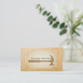 Carpenter Woodwerker Professional Tool Wood Visitekaartje (Staand voorkant)