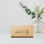 Carpenter Woodwerker Professional Tool Wood Visitekaartje (Staand voorkant)