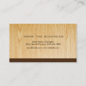 Carpenter Woodwerker Professional Tool Wood Visitekaartje (Achterkant)