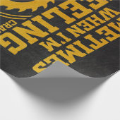 Carpenter Woodworker Quote Design Cadeaupapier (Hoek)