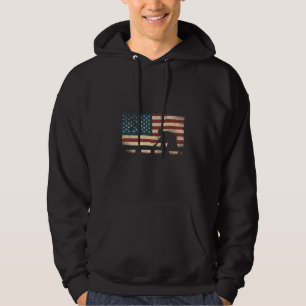 Carpenter Woodworking American Flag  Hoodie