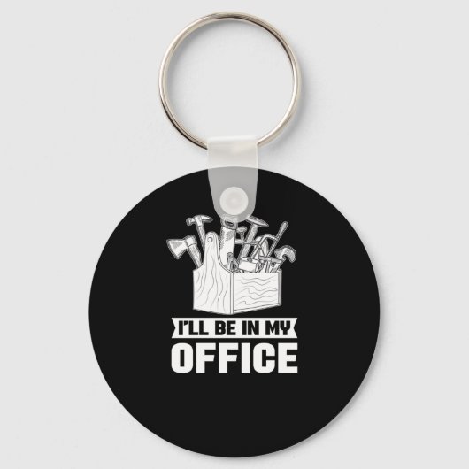 Carpenter Woodworking Wood Carpentry Woodarbeider Sleutelhanger (Voorkant)