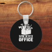 Carpenter Woodworking Wood Carpentry Woodarbeider Sleutelhanger (Voorkant)