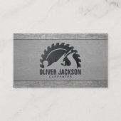 Carpenterdiensten cirkelzagen en plankmachines visitekaartje (Voorkant)