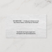 Carpenterdiensten cirkelzagen en plankmachines visitekaartje (Achterkant)