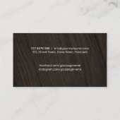 Carpenterdiensten cirkelzagen en plankmachines visitekaartje (Achterkant)