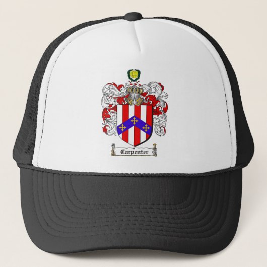 CARPENTERFAMILIE CREST - KOOLSTOF VAN WAPENS TRUCKER PET (Voorkant)