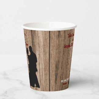 Carpenter's bruiloft papieren bekers