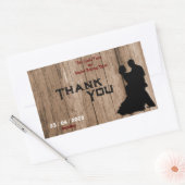 Carpenter's bruiloft rechthoekige sticker (Envelop)