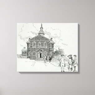 Carpenter's Hall Philadelphia Canvas Afdruk