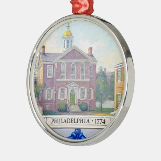Carpenter's Hall - Philadelphia, Pennsylvania Metalen Ornament (Links)