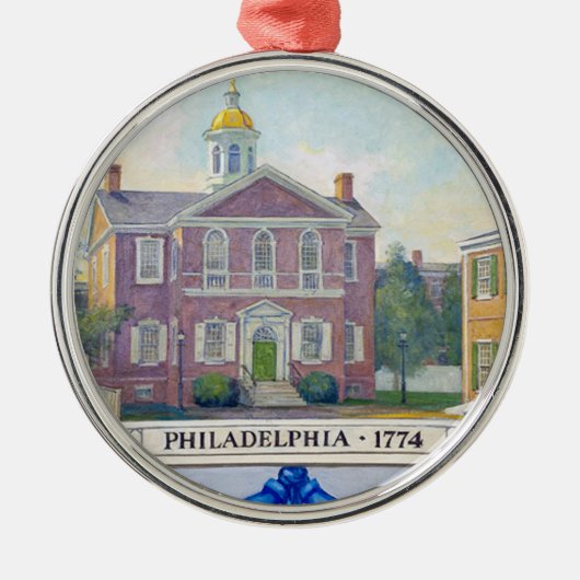 Carpenter's Hall - Philadelphia, Pennsylvania Metalen Ornament (Voorkant)