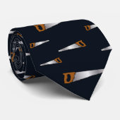 Carpenters Old Saw Fun Woodarbeider Stropdas (Opgerold)