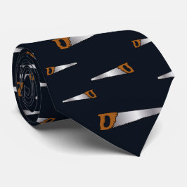 Carpenters Old Saw Fun Woodarbeider Stropdas