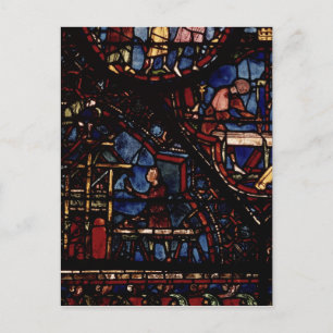 Carpenters op het werk, van het leven in St. Briefkaart