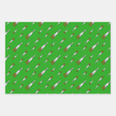 Carpenter's Saw Handyman Fun Green Inpakpapier Vel (Voorkant)