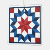 Carpenter's Star Barn Quilt Ornament (Links)