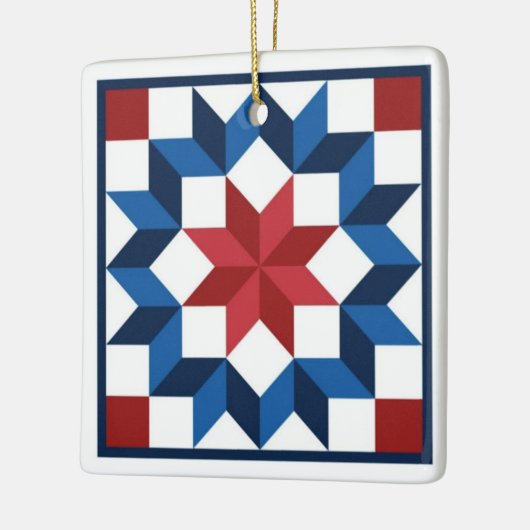 Carpenter's Star Barn Quilt Ornament (Links)